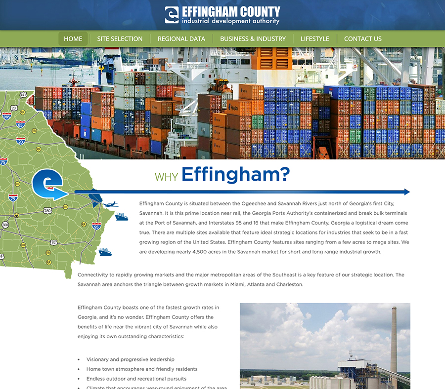 Effingham County Industrial Auhtoiry Website
