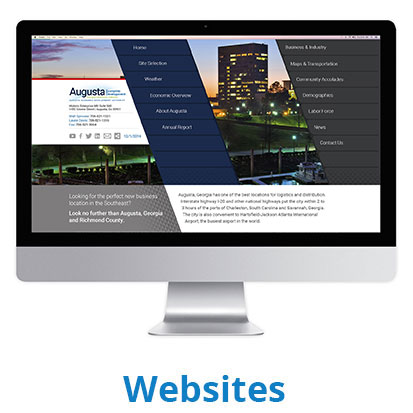 Desktop with custom website